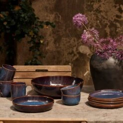 Dutch Rose Sapphire Bord 28 Blauw -Bestekwinkel 1000087944 0103