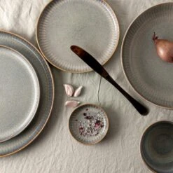 Dutch Rose Sapphire Bord 28 Grijs -Bestekwinkel 1000087946 0104