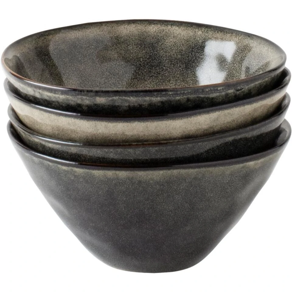 Dutch Rose Giftset 4 Kommen 14 Cm Groen 4 Dutch Rose Giftset 4 Kommen 14 Cm Groen - Afbeelding 2