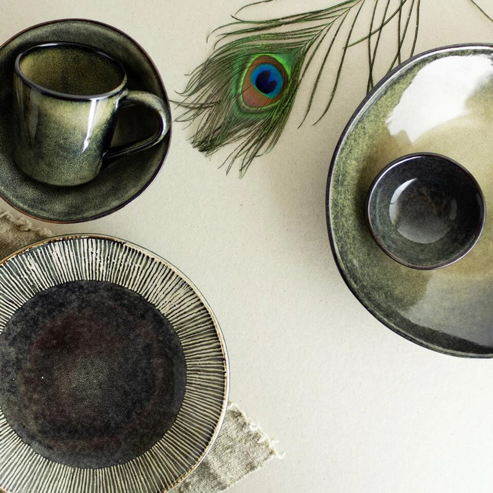 Dutch Rose Giftset 4 Kommen 14 Cm Groen 6 Dutch Rose Giftset 4 Kommen 14 Cm Groen - Afbeelding 4