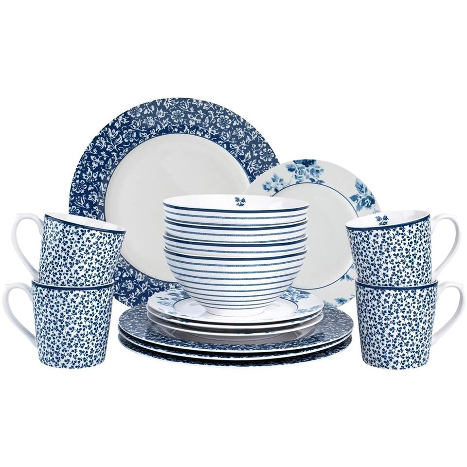 Laura Ashley Giftset 16 Delig Dinnerset 4 Laura Ashley Giftset 16 Delig Dinnerset - Afbeelding 2