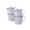 Laura Ashley Giftset 4 Bekers Candy Stripe 32 Cl. -Bestekwinkel 1000093078