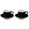 Egg Espressokop Met Schotel - Set Van 2 - 80ml - Zwart 1 Egg Espressokop Met Schotel - Set Van 2 - 80ml - Zwart -Bestekwinkel 1000093486