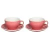 Egg Cappuccinokop Met Schotel - Set Van 2 - 250ml - Berry