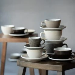 Egg Koffiekop Met Schotel - Set Van 2 - 150ml - Gunpowder 9 Egg Koffiekop Met Schotel - Set Van 2 - 150ml - Gunpowder -Bestekwinkel 1000093492 0103