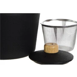 Items Kitchen Theepot - Gietijzer - 1300 Ml - Mat Zwart -Bestekwinkel 1000095082 0102