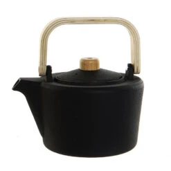 Items Kitchen Theepot - Gietijzer - 1300 Ml - Mat Zwart