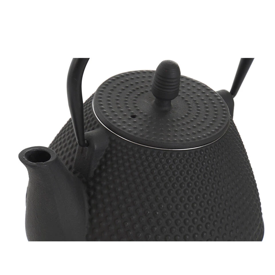 Items Kitchen Theepot Oriental - Gietijzer - 1000 Ml - Mat Zwart 5 Items Kitchen Theepot Oriental - Gietijzer - 1000 Ml - Mat Zwart - Afbeelding 3