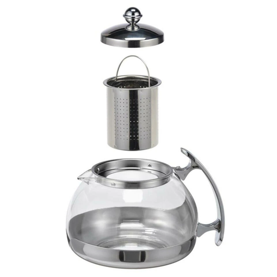 Merkloos Koffiepot-theekan-theepot - Met Filter - 1,2 Liter 3 Merkloos Koffiepot-theekan-theepot - Met Filter - 1,2 Liter