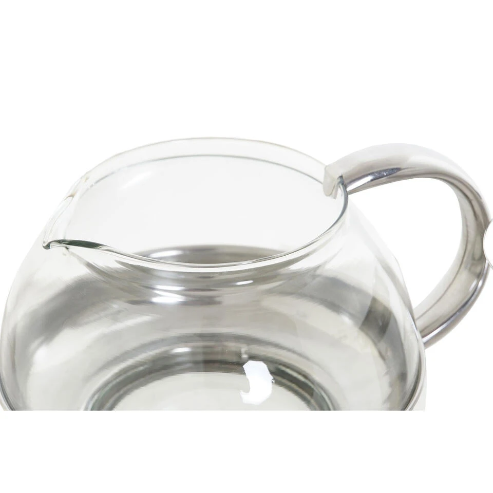 Items Theepot - Glas - RVS - 1050 Ml - Met Filter En Handvat 5 Items Theepot - Glas - RVS - 1050 Ml - Met Filter En Handvat - Afbeelding 3