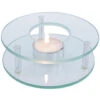 Merkloos Theepot Rechaud/warmhoudplaat - Glas - Theelichtje - D12 X H4 Cm -Bestekwinkel 1000098280