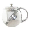 Items Theepot - Glas - RVS - 600 Ml - Met Filter En Handvat -Bestekwinkel 1000098281