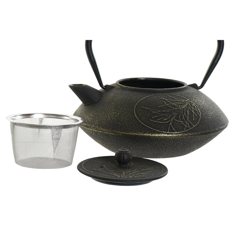 Items Kitchen Theepot Oriental - Gietijzer - 850 Ml - Antiek Zwart 4 Items Kitchen Theepot Oriental - Gietijzer - 850 Ml - Antiek Zwart - Afbeelding 2
