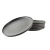 OTIX Diner Bordenset 6 Persoons Zwart 27cm Keramiek WILLOW 2 OTIX Diner Bordenset 6 Persoons Zwart 27cm Keramiek WILLOW -Bestekwinkel 1000114369