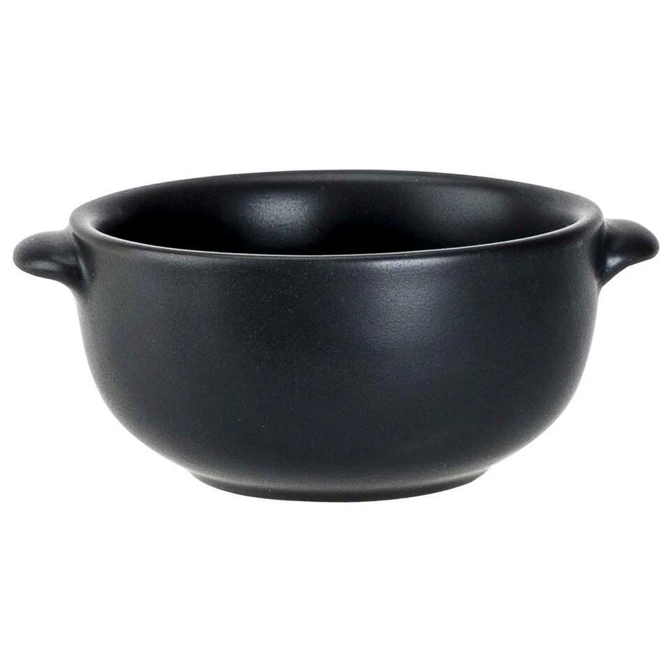 Merkloos Cosy & Trendy Soepkommetje - Porselein - Zwart - Rond - 10 Cm 3 Merkloos Cosy & Trendy Soepkommetje - Porselein - Zwart - Rond - 10 Cm