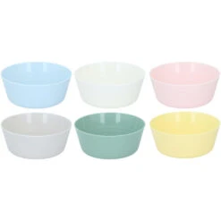 Alpina Kommetjes /schaaltjes - 6x - Gekleurd - Kunststof - 11 Cm