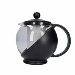 Merkloos Gerimport Theepot - Met Infuser - Zwart - 750 Ml