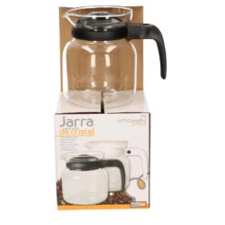 Merkloos Gerimport Theepot/koffiepot - Deksel/handvat Zwart - 0,65 L