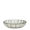 Mica Decorations Corfu Schaal - H5 X Ø18,5 Cm - Keramiek - Grijs -Bestekwinkel 1000118510