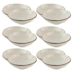 OTIX Soepkommen 12 Persoons Beige Soeptassen 15cm Keramiek LILY