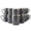 OTIX KoffieKopjes Koffietassen Set Van 12 Zwart Mat 240ml 1 OTIX KoffieKopjes Koffietassen Set Van 12 Zwart Mat 240ml -Bestekwinkel 1000125952