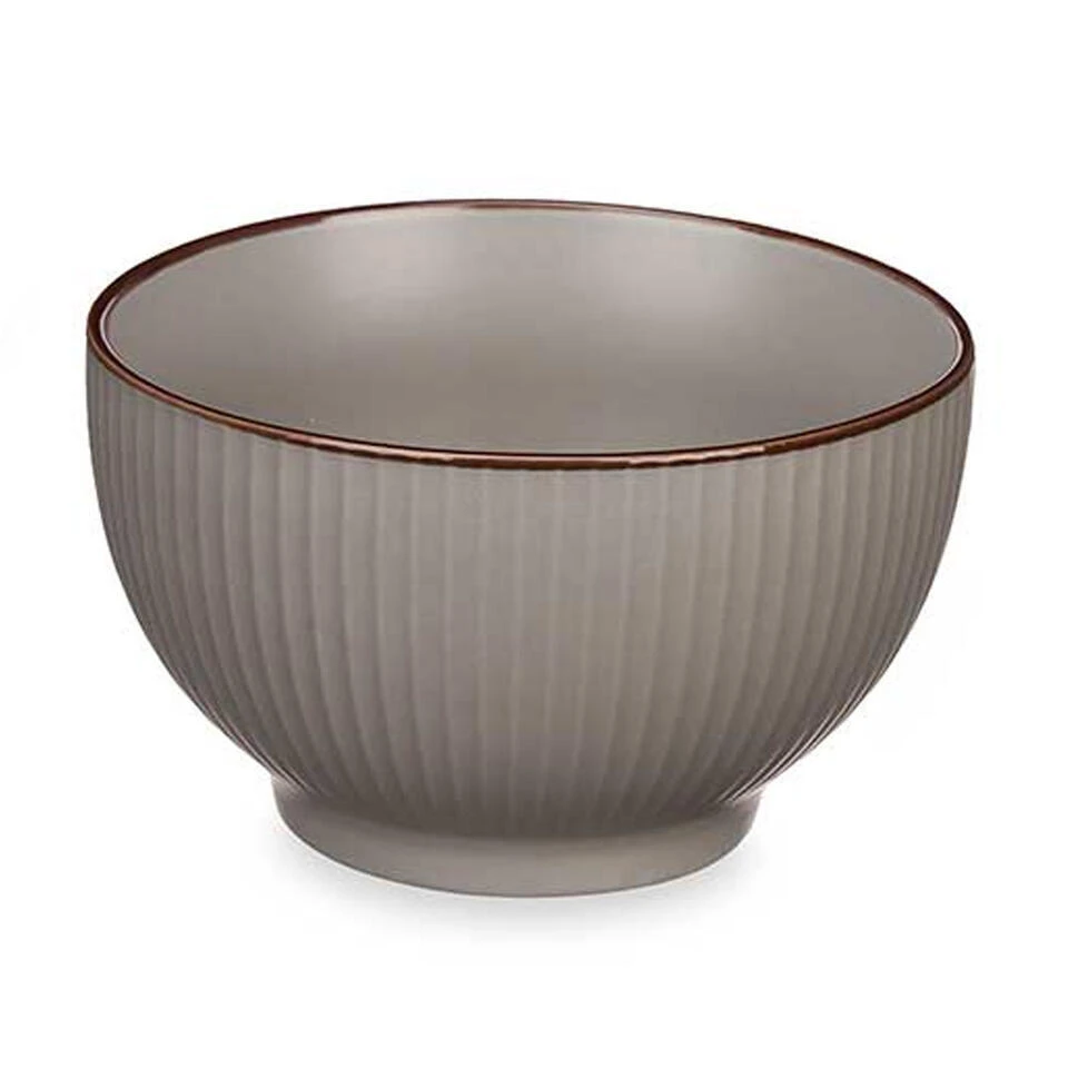 Merkloos Vivalto Schaaltjes/kommetjes - Porselein - Grijs - D14 Cm 3 Merkloos Vivalto Schaaltjes/kommetjes - Porselein - Grijs - D14 Cm