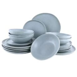 OTIX Serviesset Bordenset 6 Persoon 18-delig Ontbijtborden Dinerborden