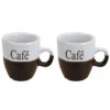 Excellent Houseware Koffiemok - 2x - Bruin - Keramiek - 150 Ml -Bestekwinkel 1000143293