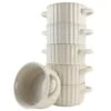 OTIX Soepkommen Met Oor Set Van 6 Stuks Soeptassen Wit Keramiek SOLIS -Bestekwinkel 1000145611