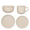 Mica Decorations Ozzu Serviesset 4 Persoons - Steengoed - Taupe -Bestekwinkel 1000155570