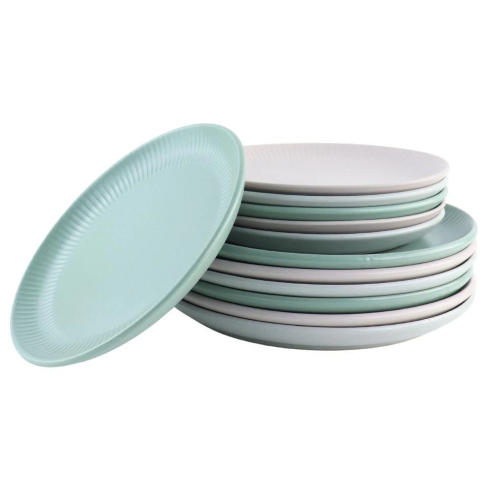 OTIX Serviesset 12 Stuks Aurora - Multikleur 3 OTIX Serviesset 12 Stuks Aurora - Multikleur