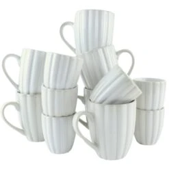 OTIX Koffiekopjes 12 Delig Solis - Wit