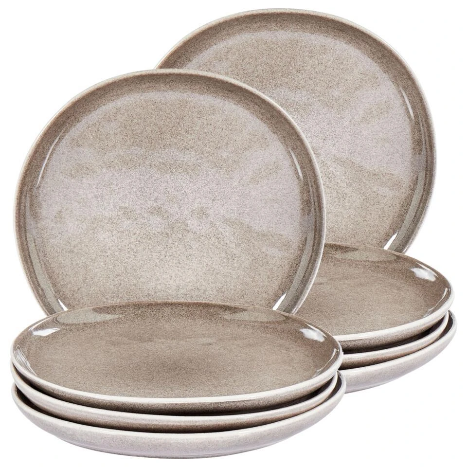 COSTMARY - Bijzetborden Set Van 8 - Grijs - Steengoed 3 COSTMARY - Bijzetborden Set Van 8 - Grijs - Steengoed