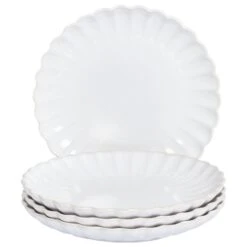 NETTLE - Bijzetborden Set Van 4 - Gebroken Wit - Steengoed