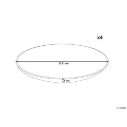 JUNIPER - Bijzetborden Set Van 4 - Lichtblauw - Steengoed -Bestekwinkel 10eddf0cc42e4978bf1b38463e19dc91