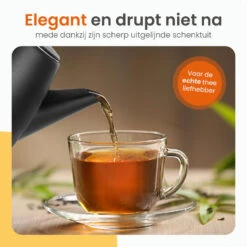 Goliving Theekan Met Filter - 1 Liter - Zwart -Bestekwinkel 11a685a21de849d0a6683b42b17fd173