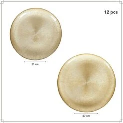 OTIX Dinerborden Bordenset 6 Persoons Onderborden Goud 14 OTIX Dinerborden Bordenset 6 Persoons Onderborden Goud -Bestekwinkel 12fd291b629c428099e83703ad267866