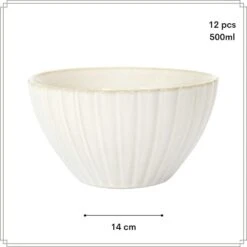 OTIX Kommen Zonder Oor Set Van 12 Soepkom Ontbijtkom Schaaltje 14cm -Bestekwinkel 1412c70504a1456996db15b9faec6456