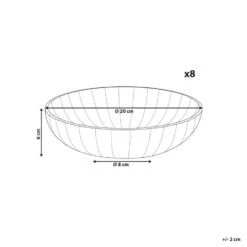 NETTLE - Diepe Borden Set Van 8 - Wit - Steengoed -Bestekwinkel 15c80913072f47129381439c29efb0c6