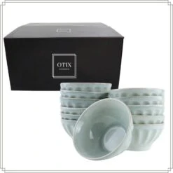 OTIX Soepkommen Zonder Oor Set Van 12 Schaaltjes 560ml Licht Blauw ELM -Bestekwinkel 16dce679a1cd4f70ab6aa7370d4001af