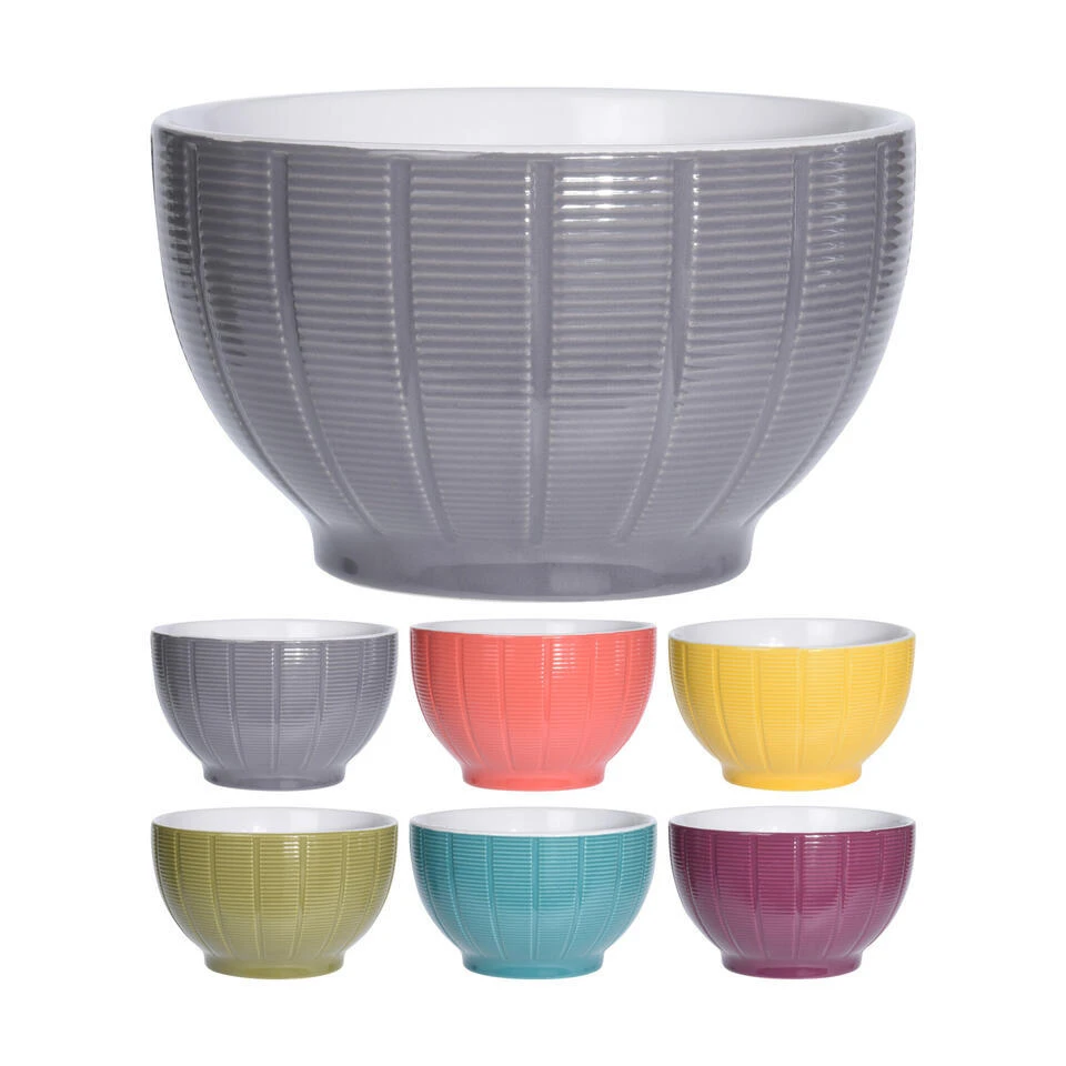 Excellent Houseware Kommen/schaaltjes - D14 X H8 Cm - Paars 4 Excellent Houseware Kommen/schaaltjes - D14 X H8 Cm - Paars - Afbeelding 2