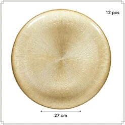 OTIX Dinerborden Bordenset 12 Persoons Goud Onderborden Kerst 27cm -Bestekwinkel 1bcca14358094d61b34032e94e11a7f8