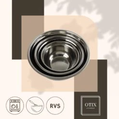 OTIX Beslagkom Mengkom Bakken Set Van 3 RVS Beslagkommen 14 OTIX Beslagkom Mengkom Bakken Set Van 3 RVS Beslagkommen -Bestekwinkel 2090cd6a9c8f4ab8ac41549fc93a787d