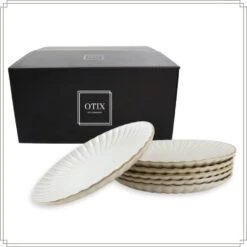 OTIX Diner Bordenset 6 Persoons 27cm Wit Keramiek SOLIS -Bestekwinkel 21b932702d3f4affa3bd2a84d3998d7c