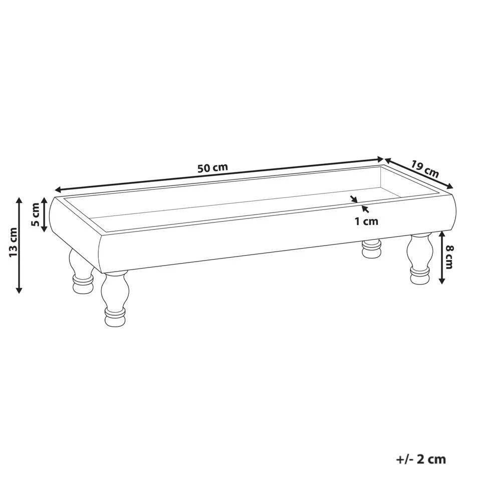 DAMIETTA - Dienblad - Bruin - Mangohout 6 DAMIETTA - Dienblad - Bruin - Mangohout - Afbeelding 4