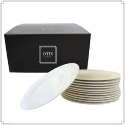 OTIX Dinerborden Bordenset 12 Persoons 27cm Wit Porselein LUNA -Bestekwinkel 22d6f3cf36f441ffbecdcbb6305e9f45