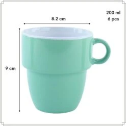 OTIX Kopjes Set Van 6 - Multikleur -Bestekwinkel 24562e0dd9224f8fb82f6c7114d04ef1