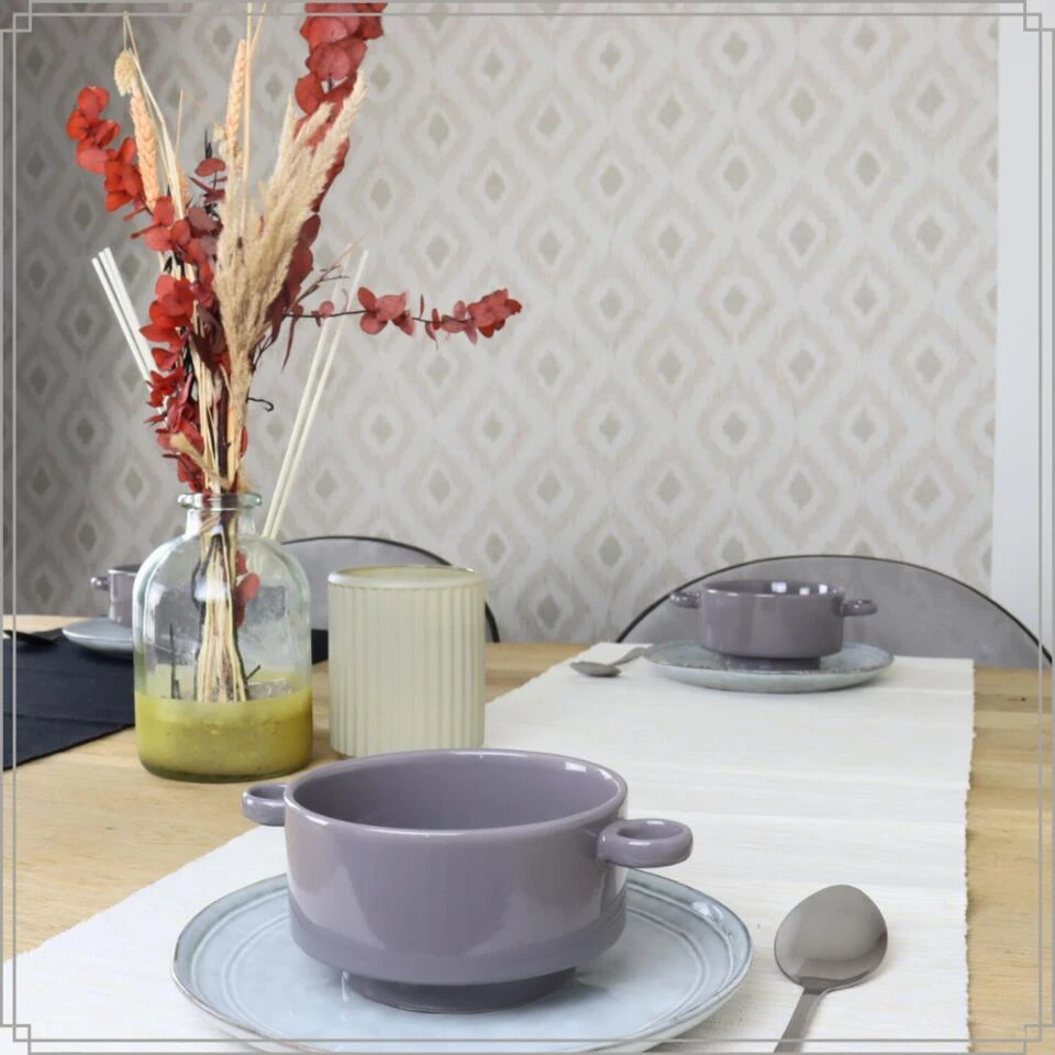 OTIX Soepkommen Met Oor 6 Stuks Grijs Soeptassen 510ml Aardewerk 14 OTIX Soepkommen Met Oor 6 Stuks Grijs Soeptassen 510ml Aardewerk - Afbeelding 12