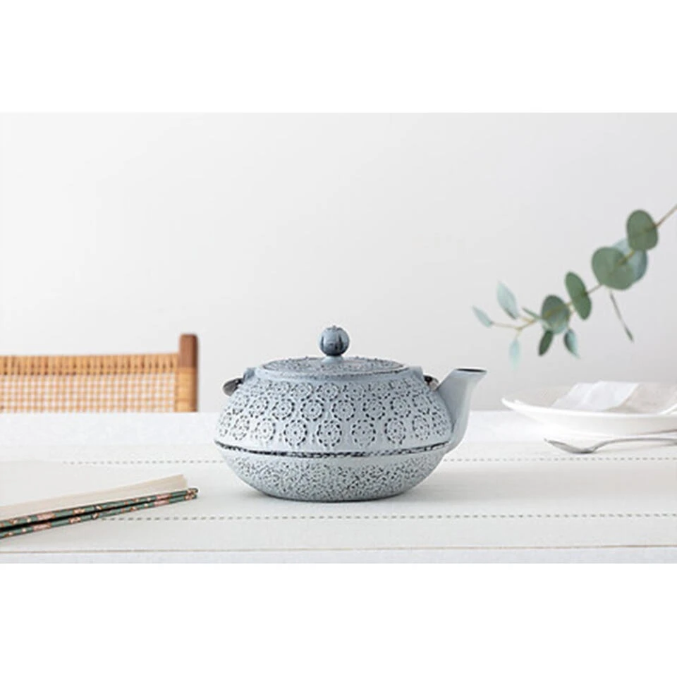 Merkloos Secret De Gourmet Theepot Essential - Gietijzer - Wit - 1000 Ml 4 Merkloos Secret De Gourmet Theepot Essential - Gietijzer - Wit - 1000 Ml - Afbeelding 2