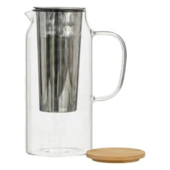 Merkloos Secret De Gourmet Theepot - Glas/theezeef - Transparant - 1300 Ml -Bestekwinkel 38fb5ffcdcfd45eeac032135dc9ec368
